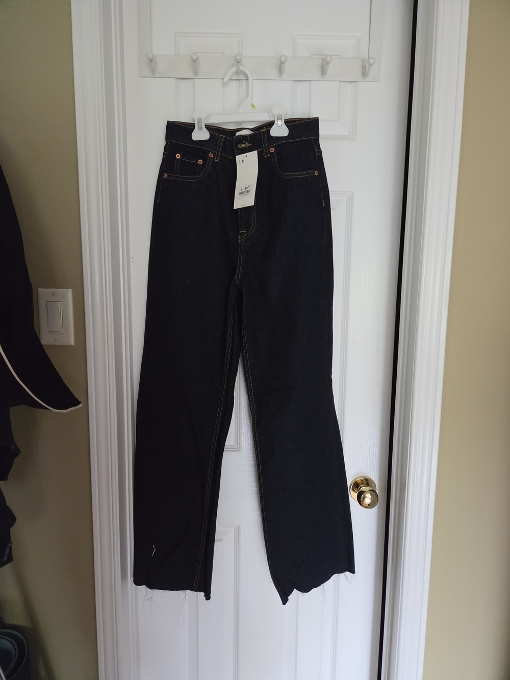 Zara Black Wide-Leg Jeans